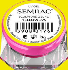 595 Semilac Sculpture Gel 4D Yellow 5 g