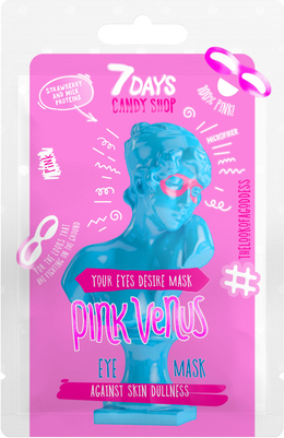 7days Candy Shop Pink Venus maska do skóry wokół oczy ultranawilżenie 10g