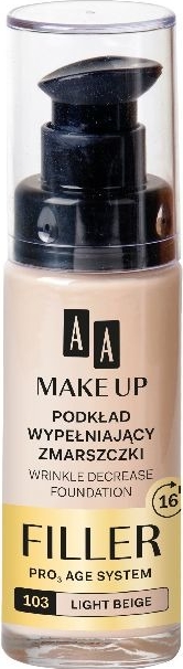 AA, Make Up, podkład wypełniający zmarszczki nr 103 Light Beige, 30 ml