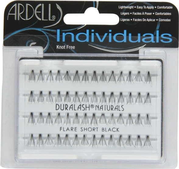 Ardell, Individuals, zestaw 56 kępek rzęs, Flare Short Black