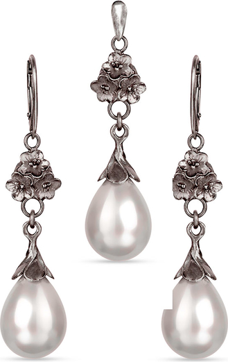 Artseko Komplet srebrny z perłami Seashell Liliana a780