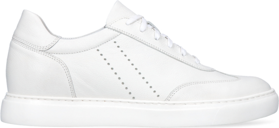 Białe sneakersy podwyższające, buty ze skóry, Conhpol Dynamic, SH2684-01