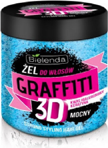 Bielenda, Graffiti 3D, żel do układania włosów, mocny z odżywką, 250 ml