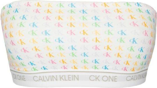 Biustonosz Calvin Klein z bawełny z nadrukiem