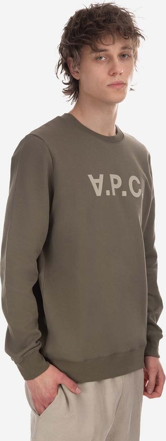 Bluza A.P.C. z nadrukiem z bawełny w młodzieżowym stylu