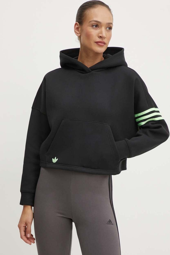 Bluza Adidas Originals w sportowym stylu z bawełny z kapturem