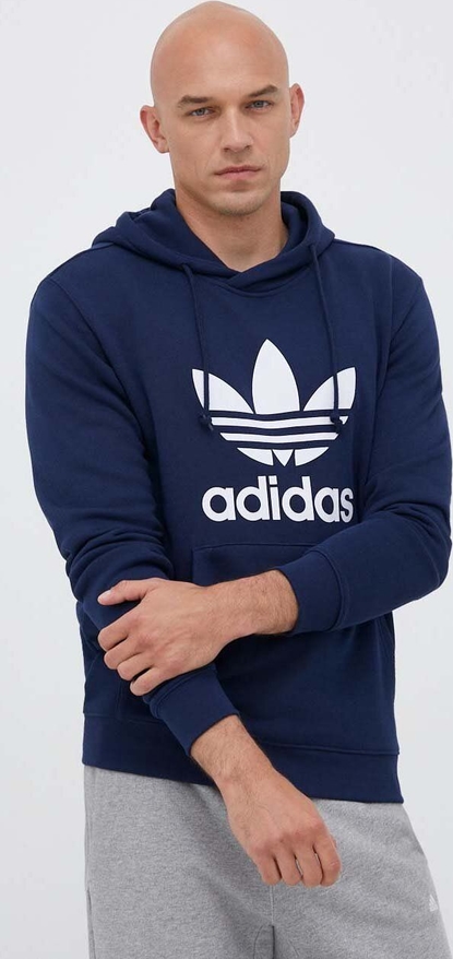 Bluza Adidas Originals z bawełny z nadrukiem w młodzieżowym stylu