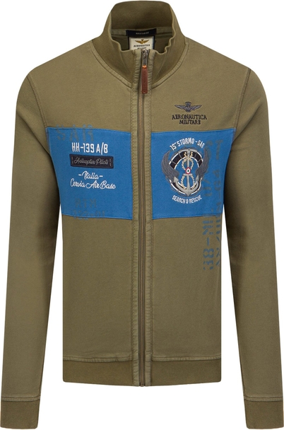 Bluza Aeronautica Militare z dzianiny w stylu klasycznym