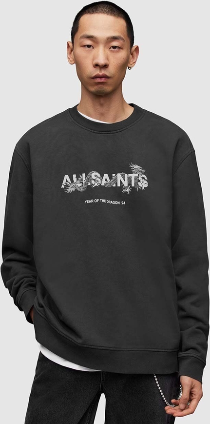 Bluza AllSaints w młodzieżowym stylu z nadrukiem