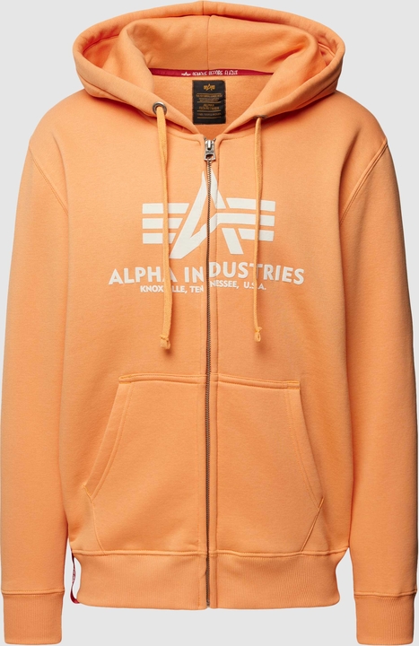 Bluza Alpha Industries w młodzieżowym stylu z nadrukiem z bawełny