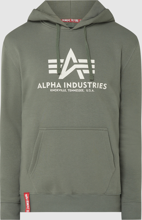 Bluza Alpha Industries z nadrukiem w młodzieżowym stylu z bawełny