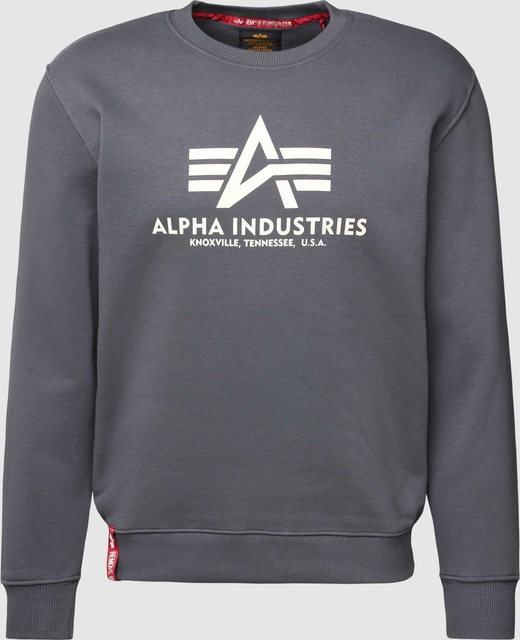 Bluza Alpha Industries z nadrukiem z bawełny