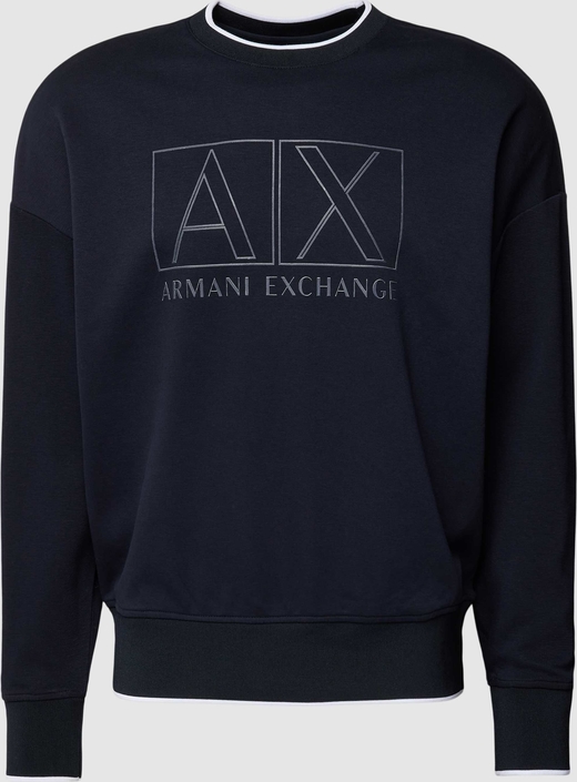 Bluza Armani Exchange z bawełny z nadrukiem