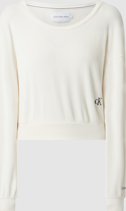 Bluza Calvin Klein krótka ze sztruksu