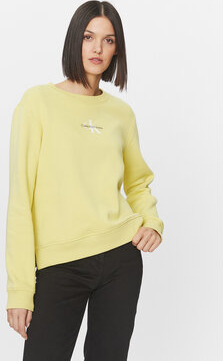 Bluza Calvin Klein w młodzieżowym stylu krótka bez kaptura