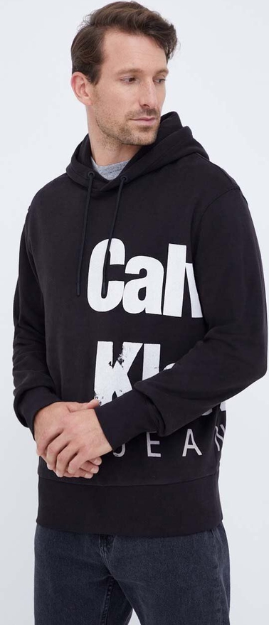 Bluza Calvin Klein w młodzieżowym stylu z nadrukiem z bawełny