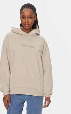 Bluza Calvin Klein z kapturem w stylu casual krótka