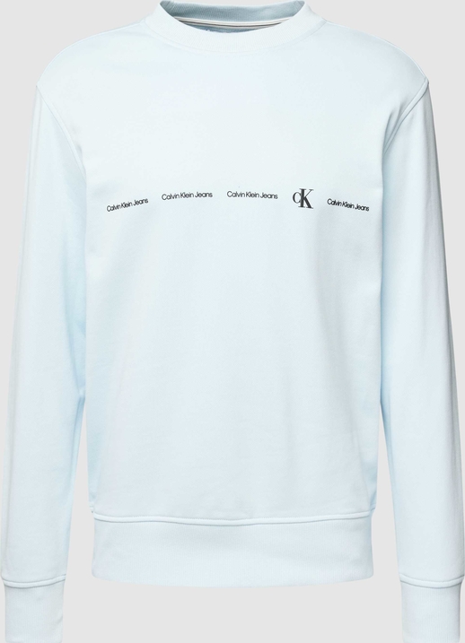 Bluza Calvin Klein z nadrukiem w młodzieżowym stylu z bawełny