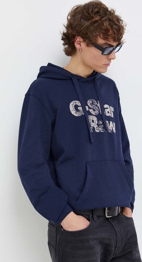 Bluza G-Star Raw w młodzieżowym stylu z nadrukiem z bawełny