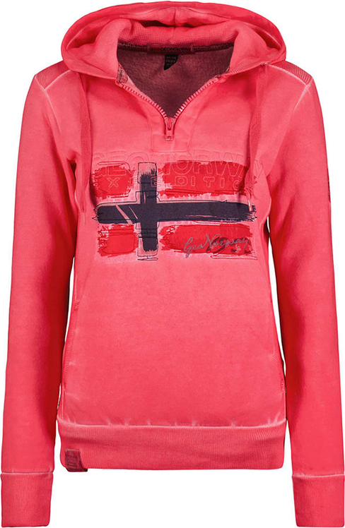 Bluza Geographical Norway w stylu casual z kapturem