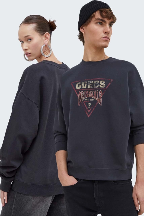 Bluza Guess Originals w młodzieżowym stylu z nadrukiem