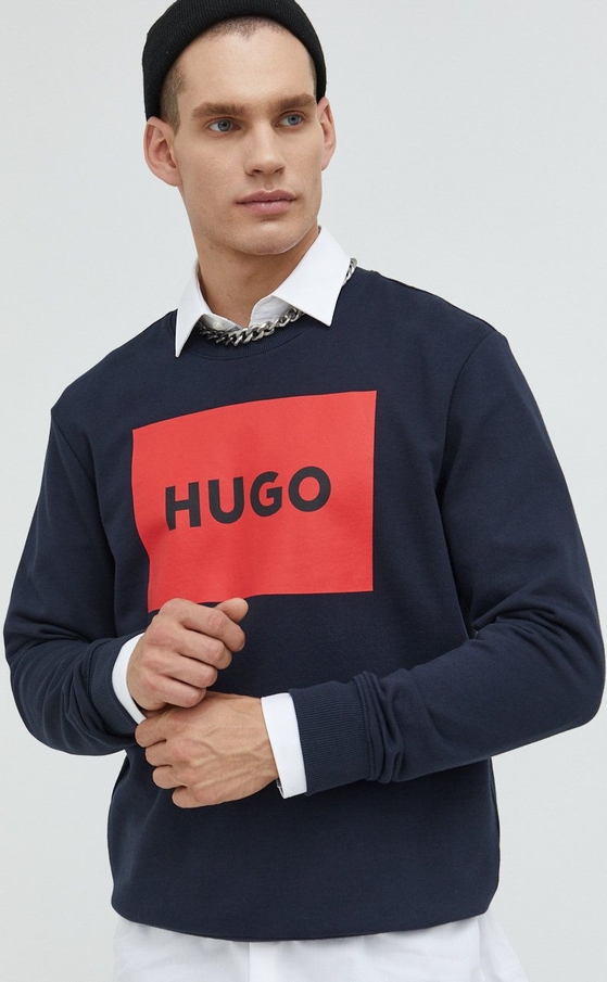 Bluza Hugo Boss w młodzieżowym stylu z nadrukiem