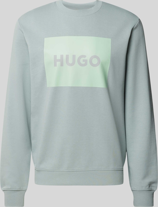 Bluza Hugo Boss w młodzieżowym stylu z nadrukiem z bawełny