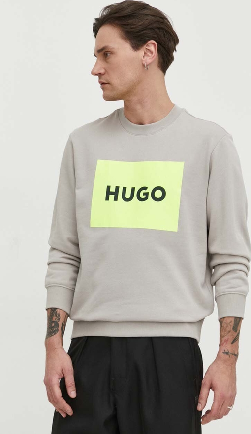 Bluza Hugo Boss z bawełny z nadrukiem