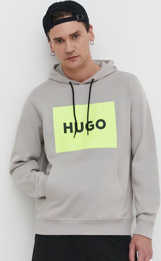 Bluza Hugo Boss z nadrukiem z bawełny w młodzieżowym stylu