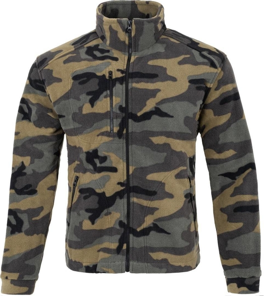 Bluza JK Collection w militarnym stylu z polaru