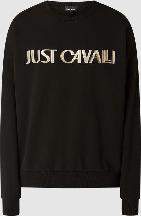 Bluza Just Cavalli w młodzieżowym stylu z nadrukiem z bawełny