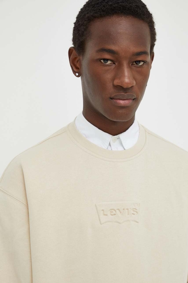 Bluza Levis w młodzieżowym stylu z nadrukiem z bawełny