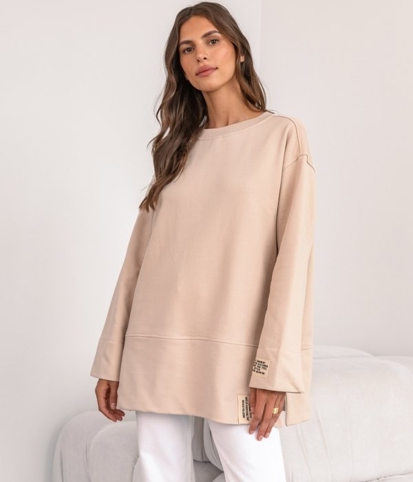 Bluza Lisa Mayo długa w stylu casual