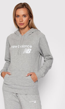 Bluza New Balance w młodzieżowym stylu krótka z kapturem