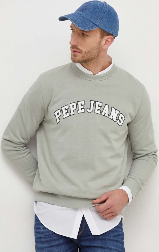 Bluza Pepe Jeans z bawełny w młodzieżowym stylu z nadrukiem