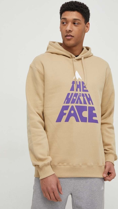 Bluza The North Face z nadrukiem z bawełny