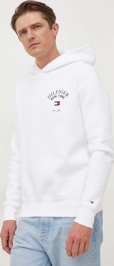 Bluza Tommy Hilfiger z bawełny w młodzieżowym stylu z nadrukiem