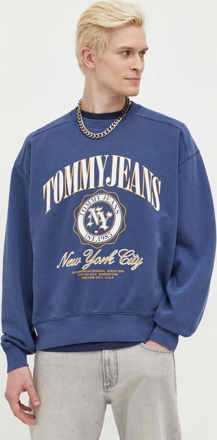 Bluza Tommy Jeans w młodzieżowym stylu z dzianiny