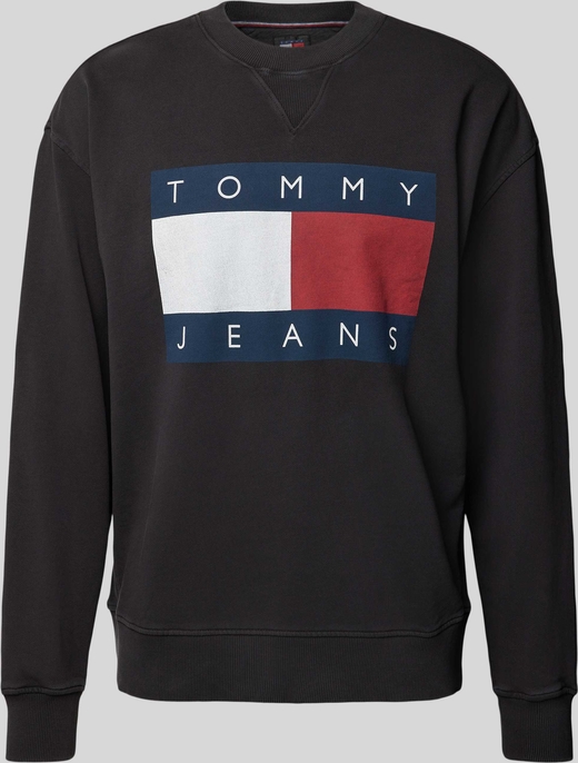 Bluza Tommy Jeans z bawełny z nadrukiem w młodzieżowym stylu