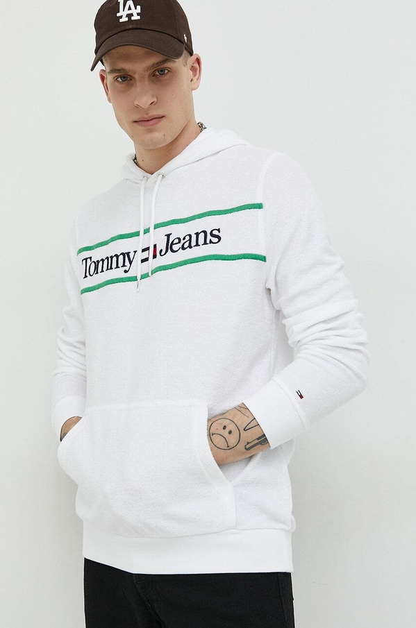 Bluza Tommy Jeans z dzianiny w młodzieżowym stylu