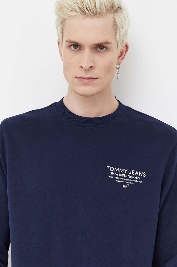 Bluza Tommy Jeans z nadrukiem z bawełny