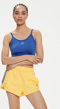 Bluzka Adidas na ramiączkach w sportowym stylu z okrągłym dekoltem