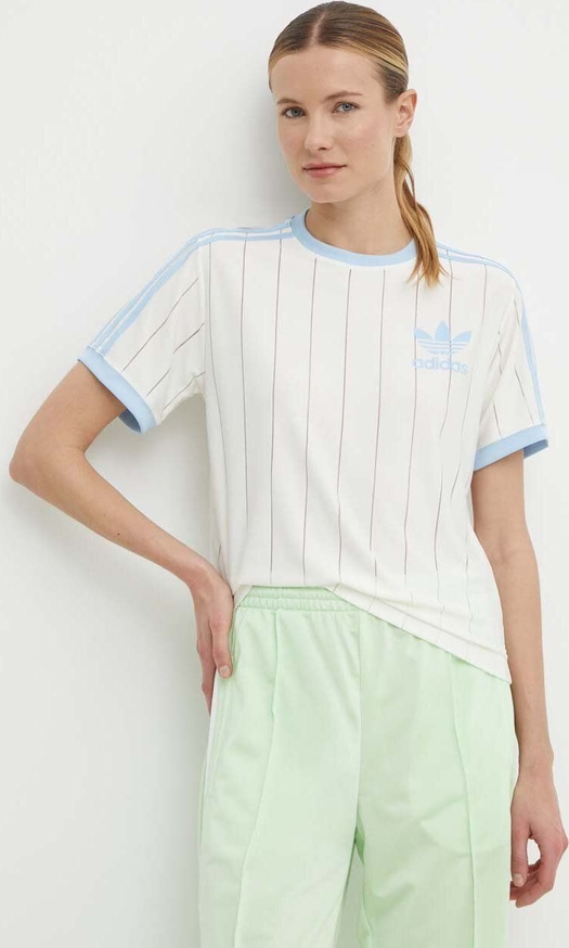 Bluzka Adidas Originals w sportowym stylu z okrągłym dekoltem