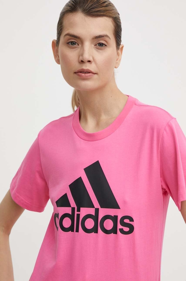 Bluzka Adidas w sportowym stylu z bawełny