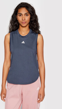 Bluzka Adidas w sportowym stylu z okrągłym dekoltem