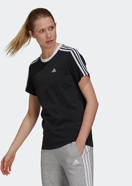 Bluzka Adidas z okrągłym dekoltem w sportowym stylu
