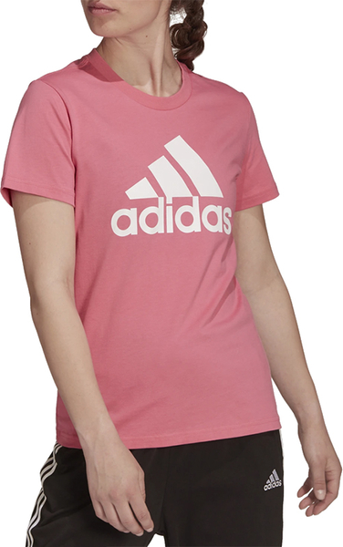 Bluzka Adidas z okrągłym dekoltem z bawełny w sportowym stylu