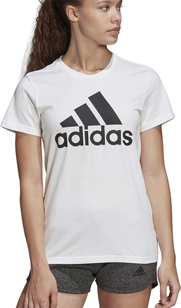 Bluzka Adidas z okrągłym dekoltem z bawełny w sportowym stylu