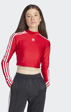 Bluzka Adidas z okrągłym dekoltem z długim rękawem