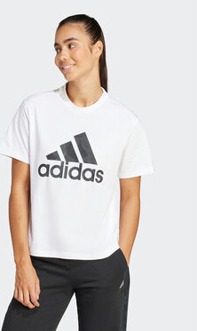 Bluzka Adidas z okrągłym dekoltem z krótkim rękawem